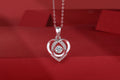 With you in my Heart - A fashionable and trendy jewelry necklace pendant set with 0.5-carat Moissanite S925 sterling silver