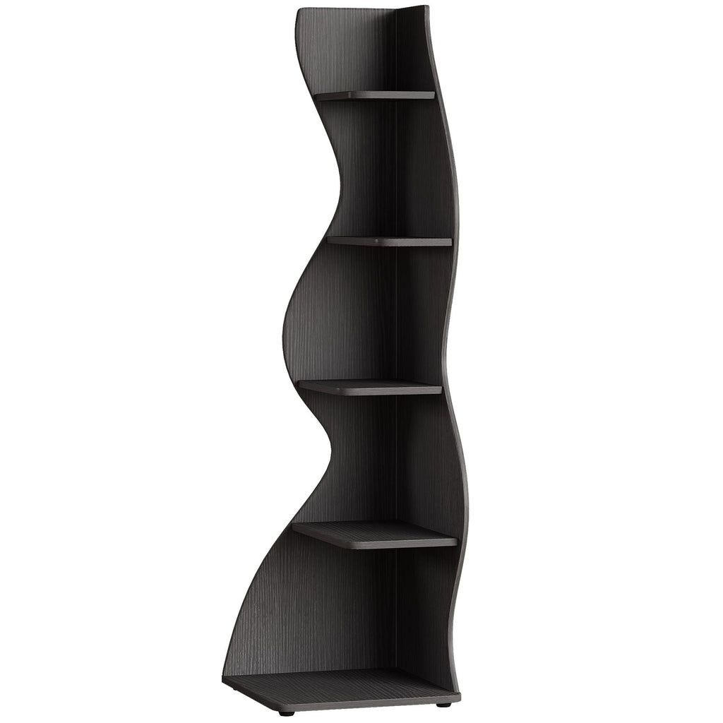 Modern Wall Corner Bookshelf Bookcase