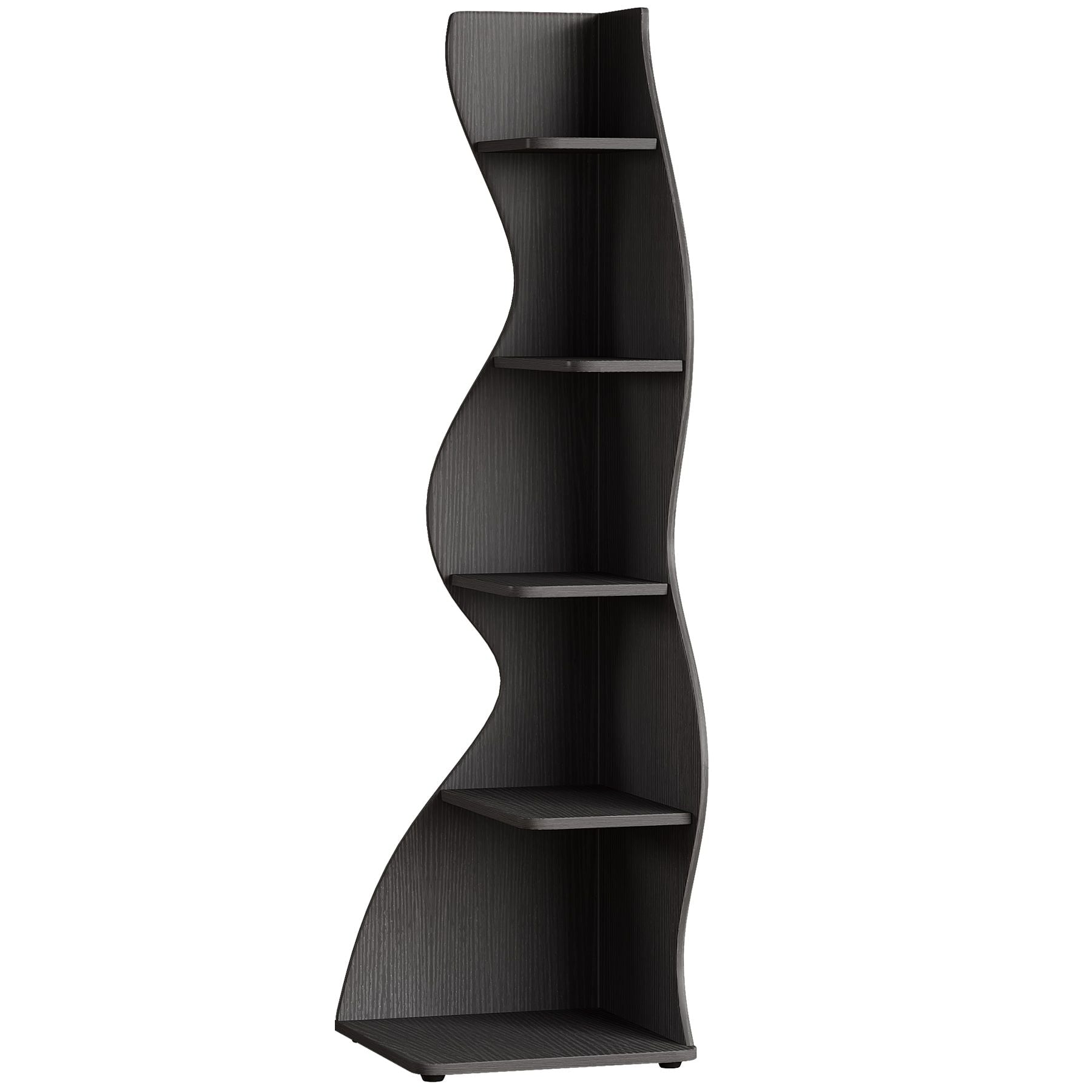 Modern Wall Corner Bookshelf Bookcase