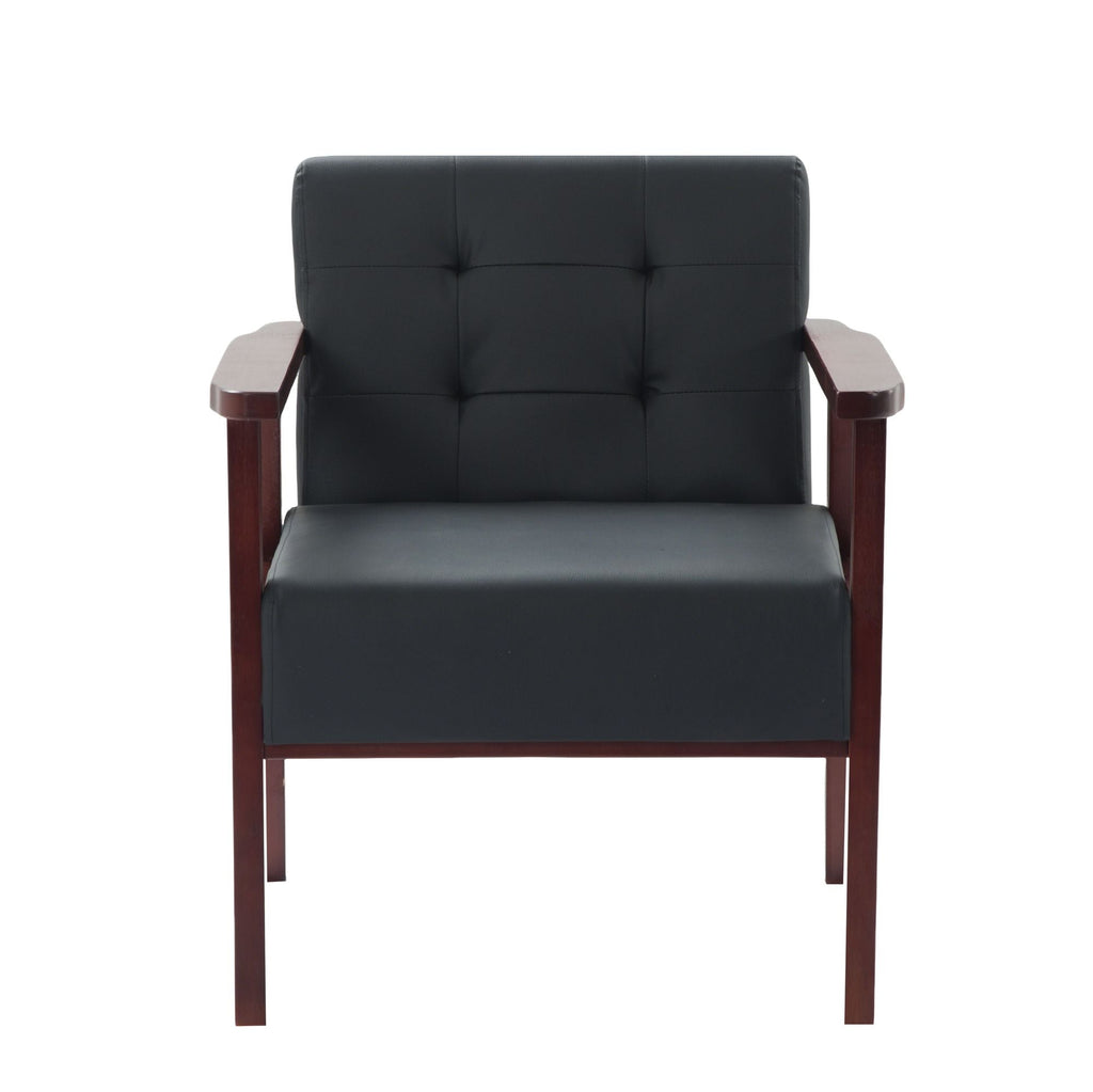 Wood Frame Accent Armchair