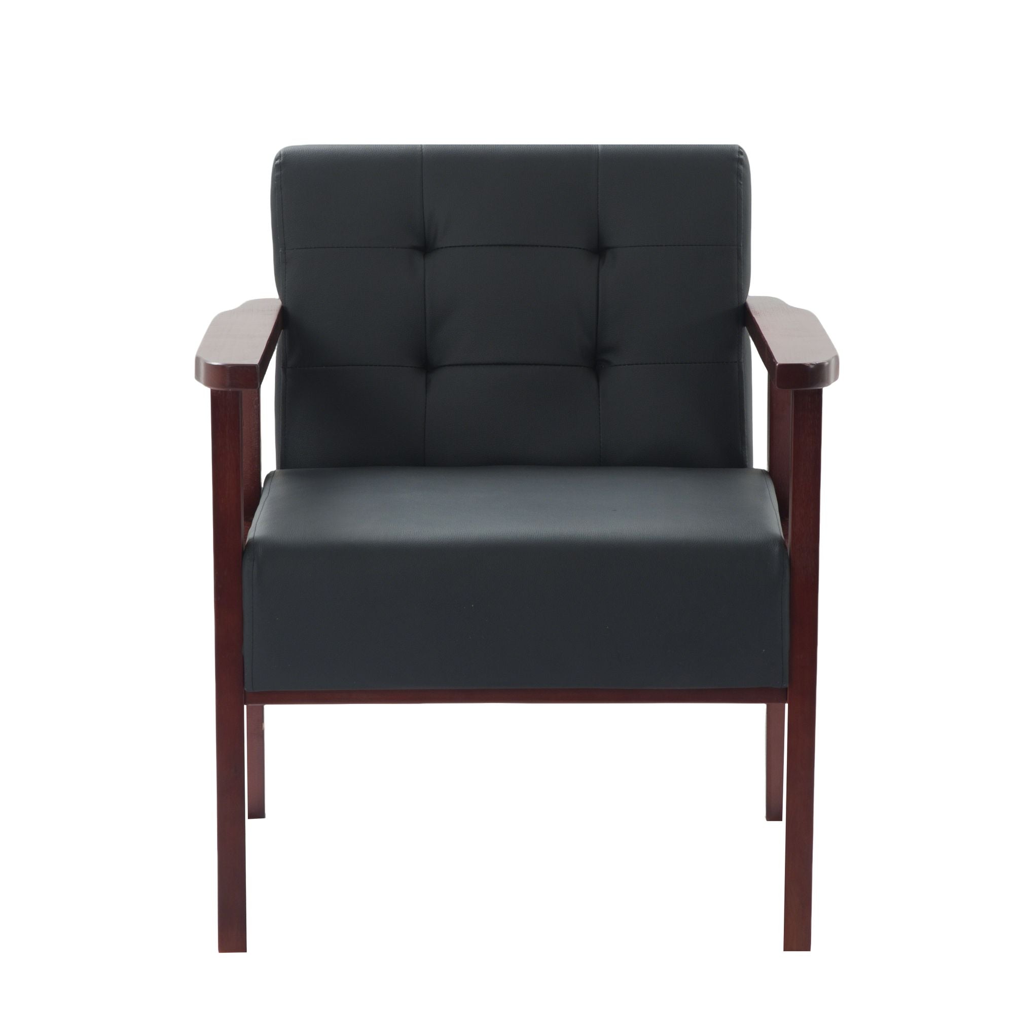 Wood Frame Accent Armchair