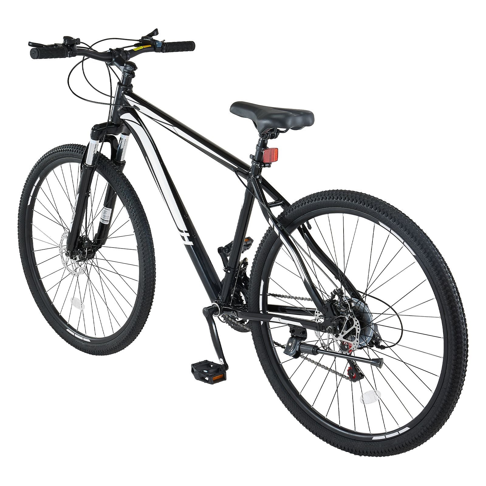 Mountain Bike, 29 inch MTB Bicycle with Front Suspension, 21 Speeds SHIMANO Twist Shifting, Comfort Saddle, Dual Disc Brakes, Aluminum Alloy Frame, Adult Sport Cycling Bicycle Trail Snow