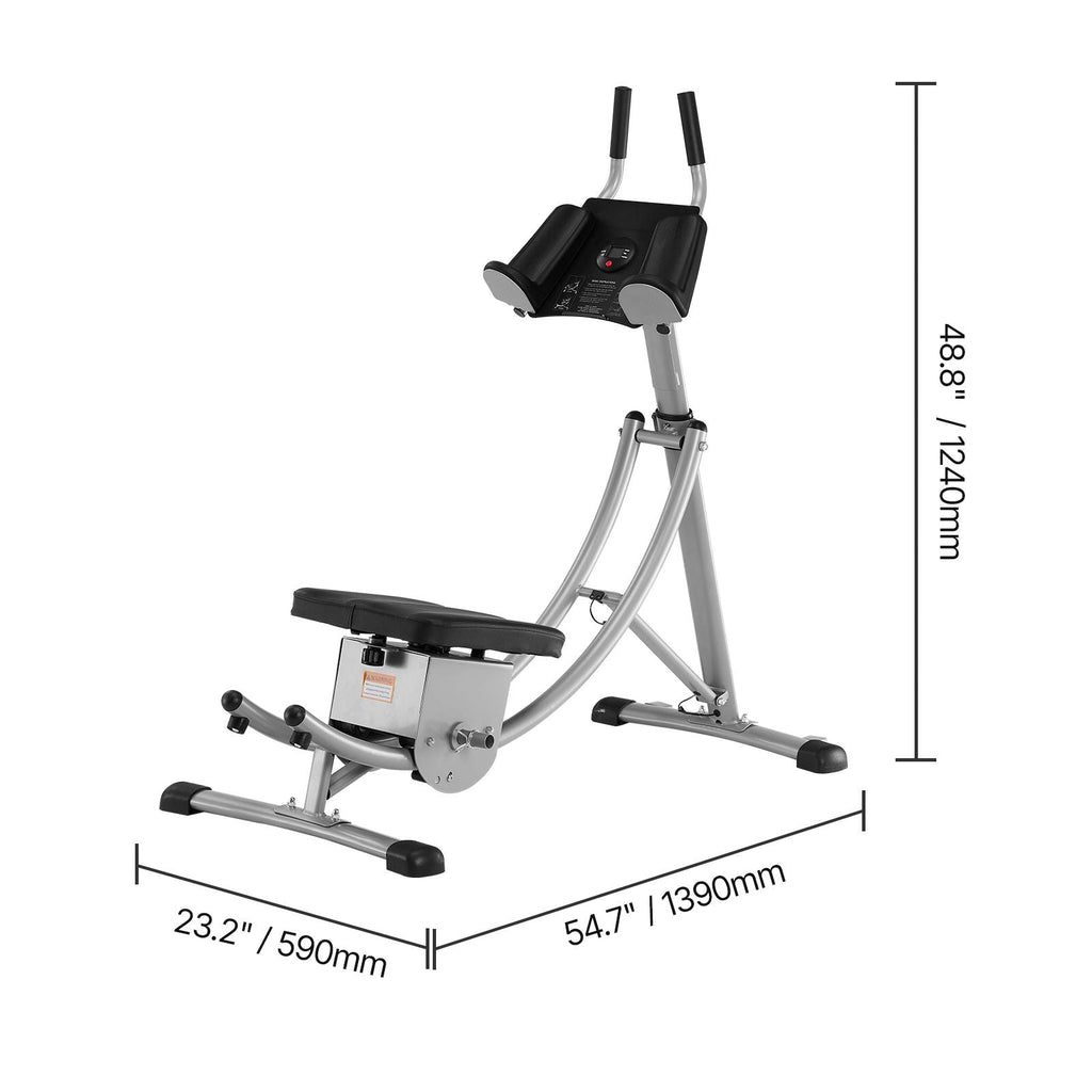 AB Workout Machine, Ab Workout Equipment at Home Gym, Core & Abdominal Trainers for Women, 440 lbs Weight Capacity Strength Training Ab Cruncher, Foldable Adjustable Fitness Exerciser