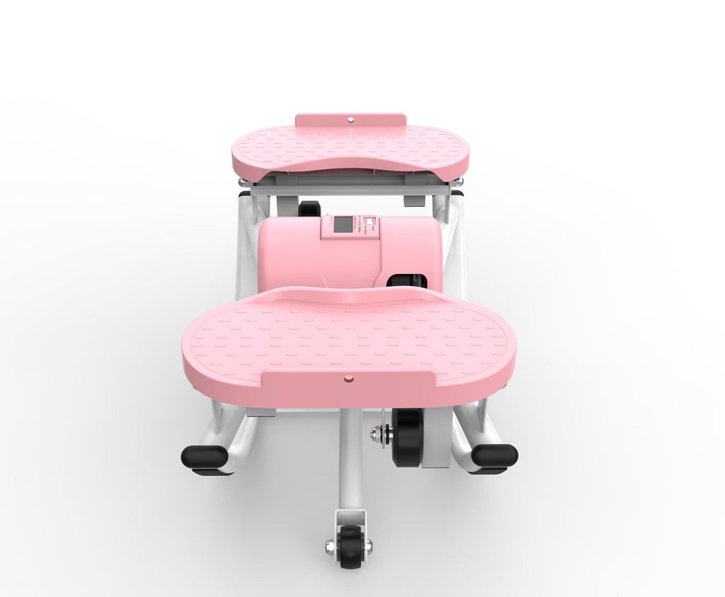 Lateral Stepper for Exercise-Rocking Stepper Machine with Resistance Bands & Anti-Slip Mat and LCD Monitor, Professional Stair Stepper for Home Workout