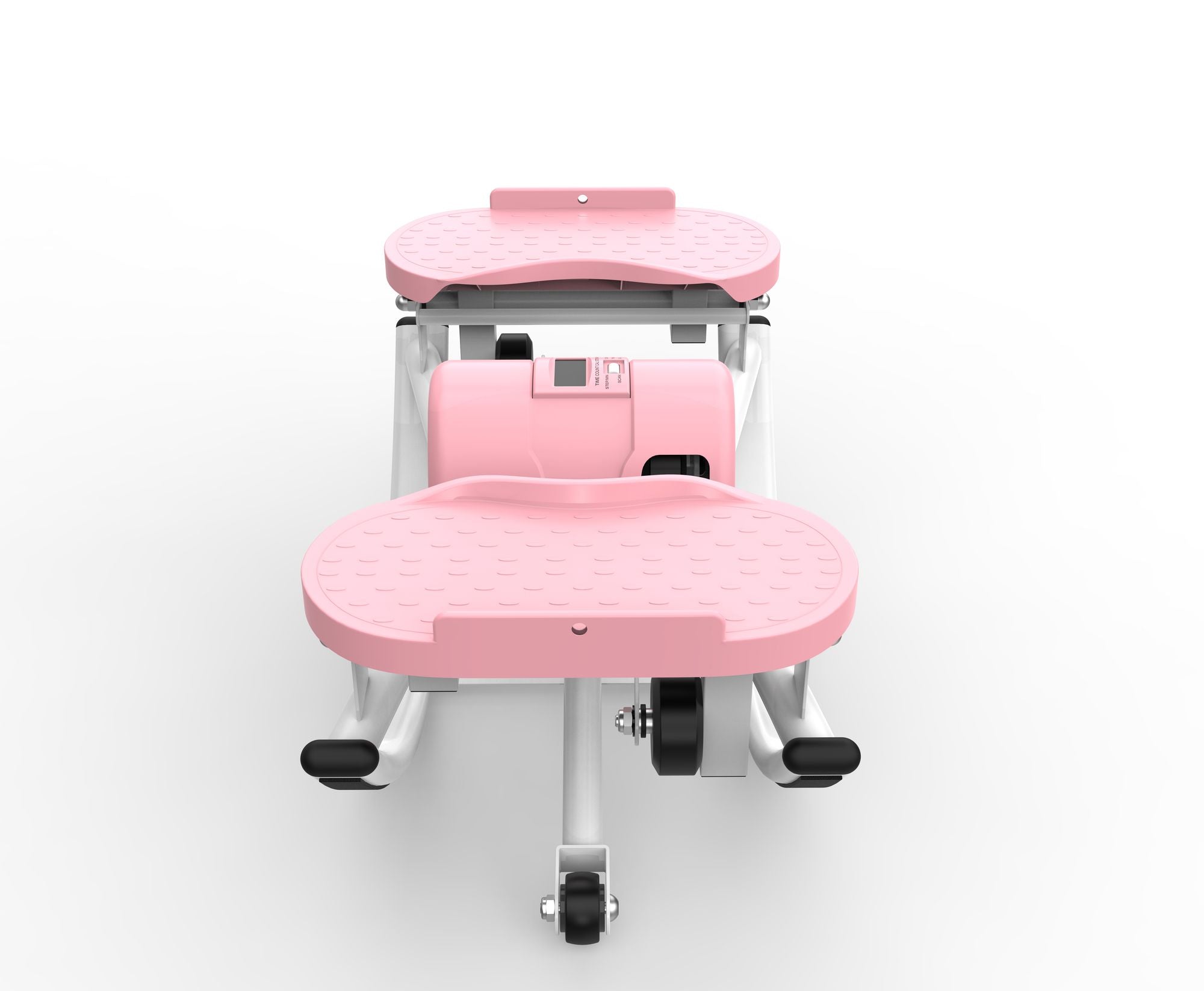 Lateral Stepper for Exercise-Rocking Stepper Machine with Resistance Bands & Anti-Slip Mat and LCD Monitor, Professional Stair Stepper for Home Workout
