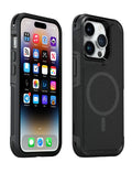 Black MagSafe Compatible- Rugged Armor Protective Case iPhone 15 Pro