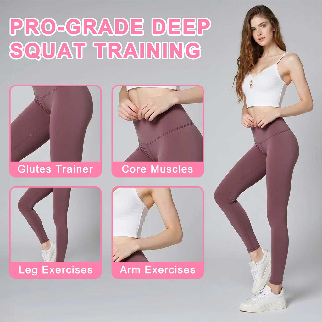 Deep Squat Machine for Home-Glutes Trainer Machine with Resistance Bands Squat Assist Trainer for Core & Legs Workout Ideal for Home Gym, Apartment & Office