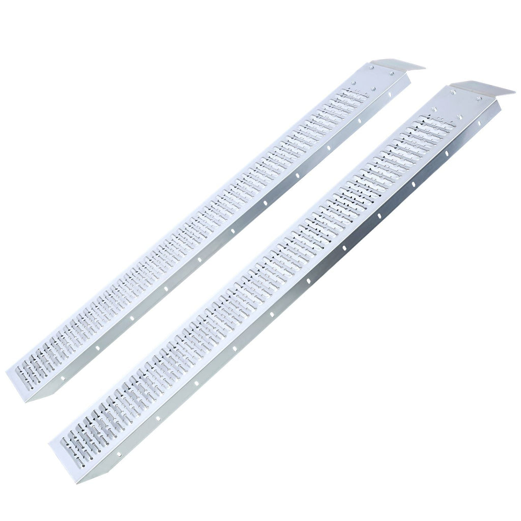 66" L Loading Ramps, 960lbs Capacity Loading Ramps for Pickup Trucks, Steel Motorcycle Ramp, Dirt Bike Ramp for Truck, Lawn Mower, Snowblower, ATV, Quad, Pack of 2 ,with 2pcs tie straps,1pair gloves