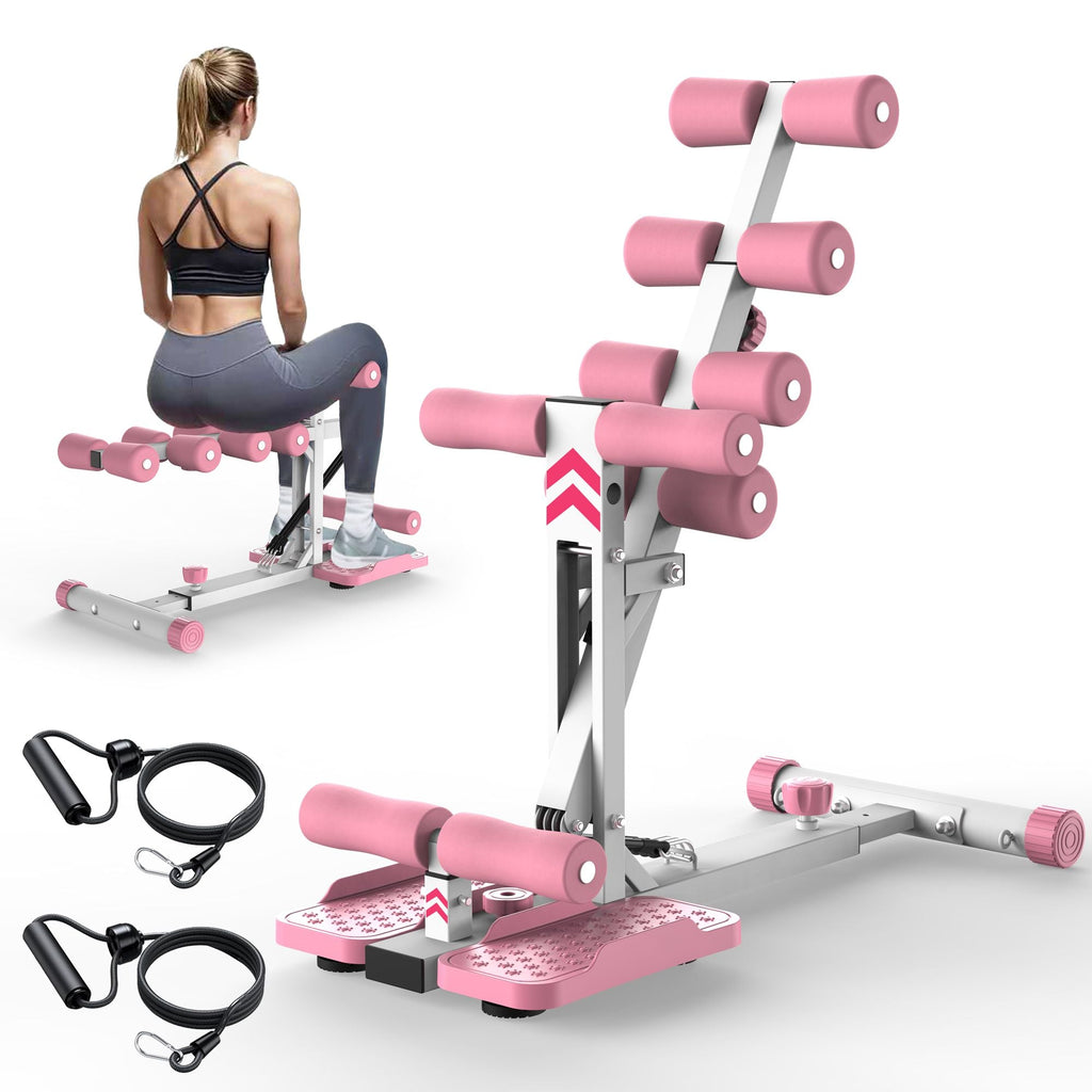 Deep Squat Machine for Home-Glutes Trainer Machine with Resistance Bands Squat Assist Trainer for Core & Legs Workout Ideal for Home Gym, Apartment & Office