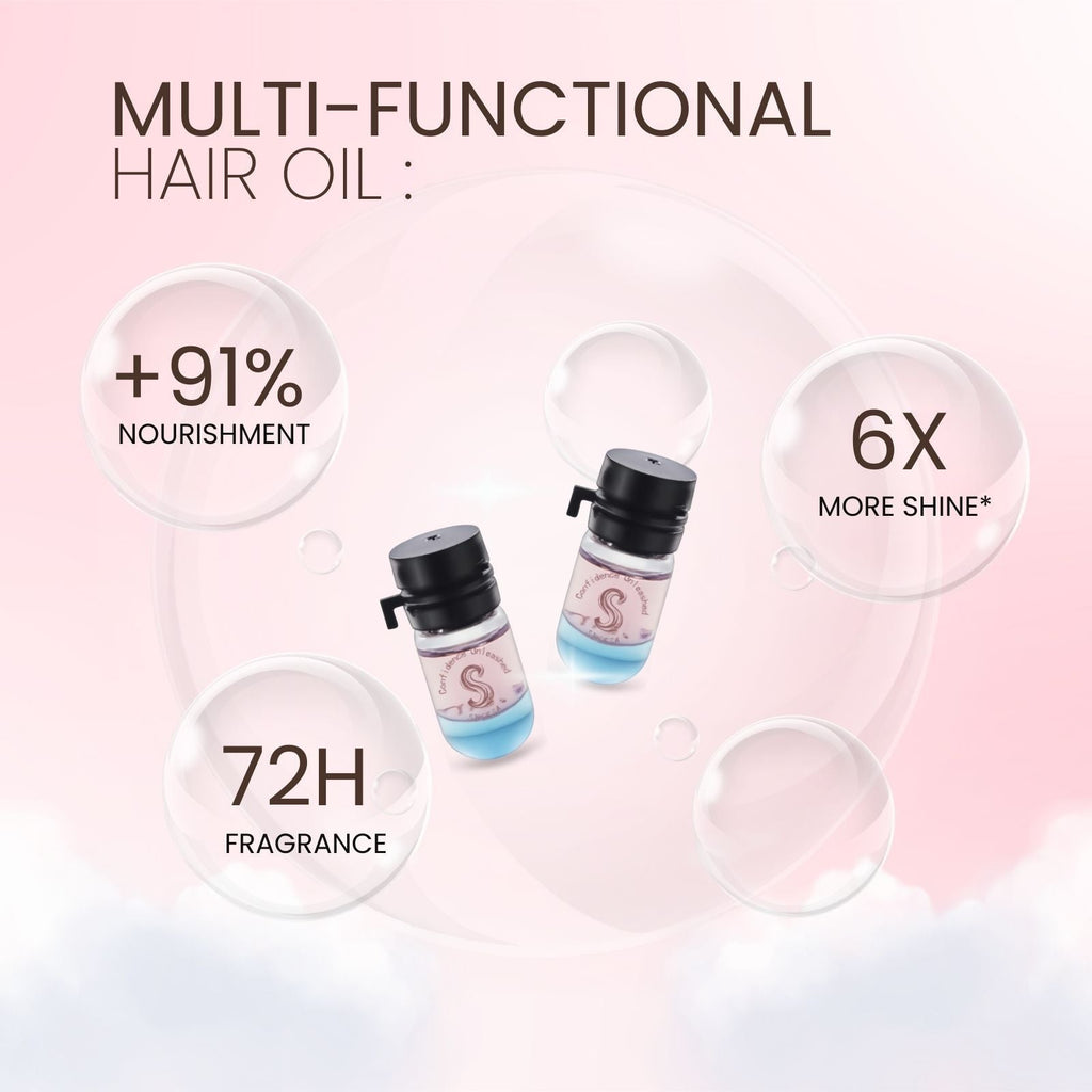 Sipresa Splash'n Shine Hair Perfume Oil 9 Unique Scents in 1 Pack Natural Plant-based Oils 72H Long-Lasting Fragrance 36-PCs Travel Set  Haircare