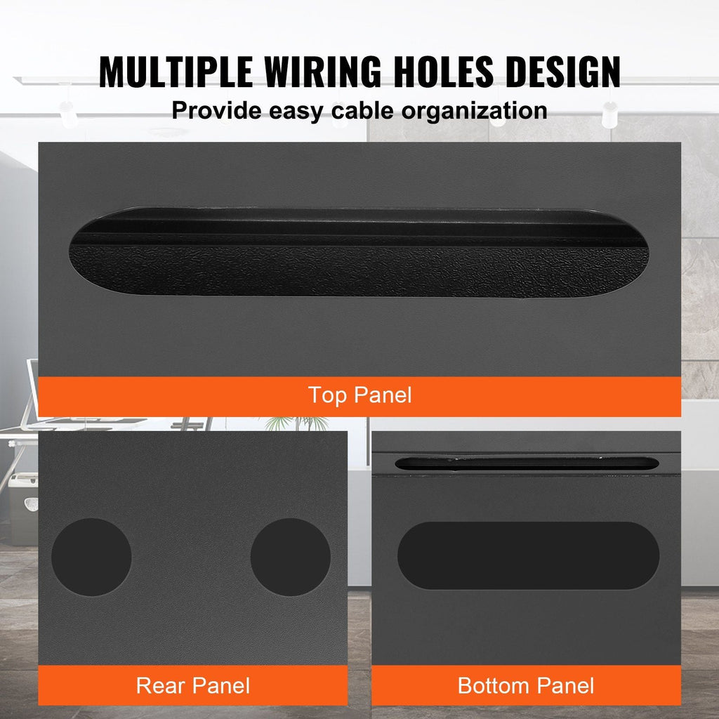 12U Wall-Mounted Server Network Cabinet, 15.5'' Depth, Secure Rack Enclosure, Supports up to 200 lbs, Lockable Glass Door & Sides, Ideal for IT & A/V Gear