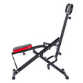Squat Machine, Deep Squat Rowing Machine for Home, Easy Setup & Foldable Exercise Equipment, Glute Trainer Machine with 3 High-Strength Resistance Bands, Glutes & Leg Home Workout Machine, Black