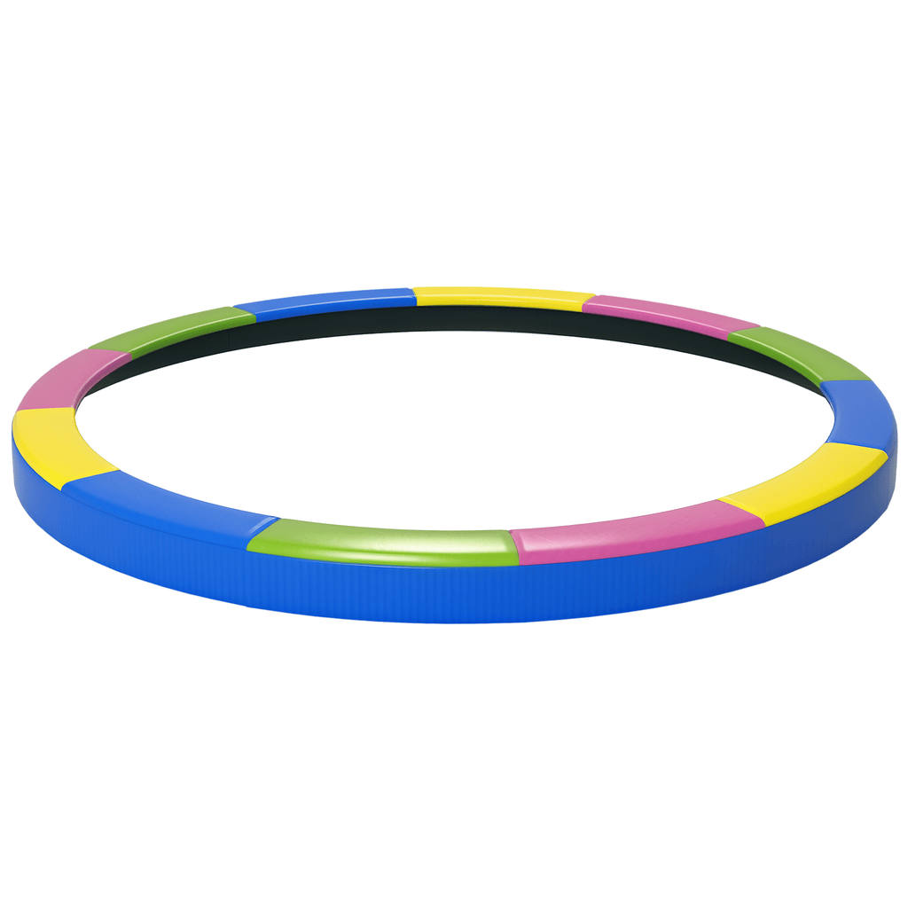 14FT Trampoline Spring Cover, Safety Trampoline Pad Replacement, Waterproof and Tear Resistant, All Weather Trampoline Accessories, Multi Color