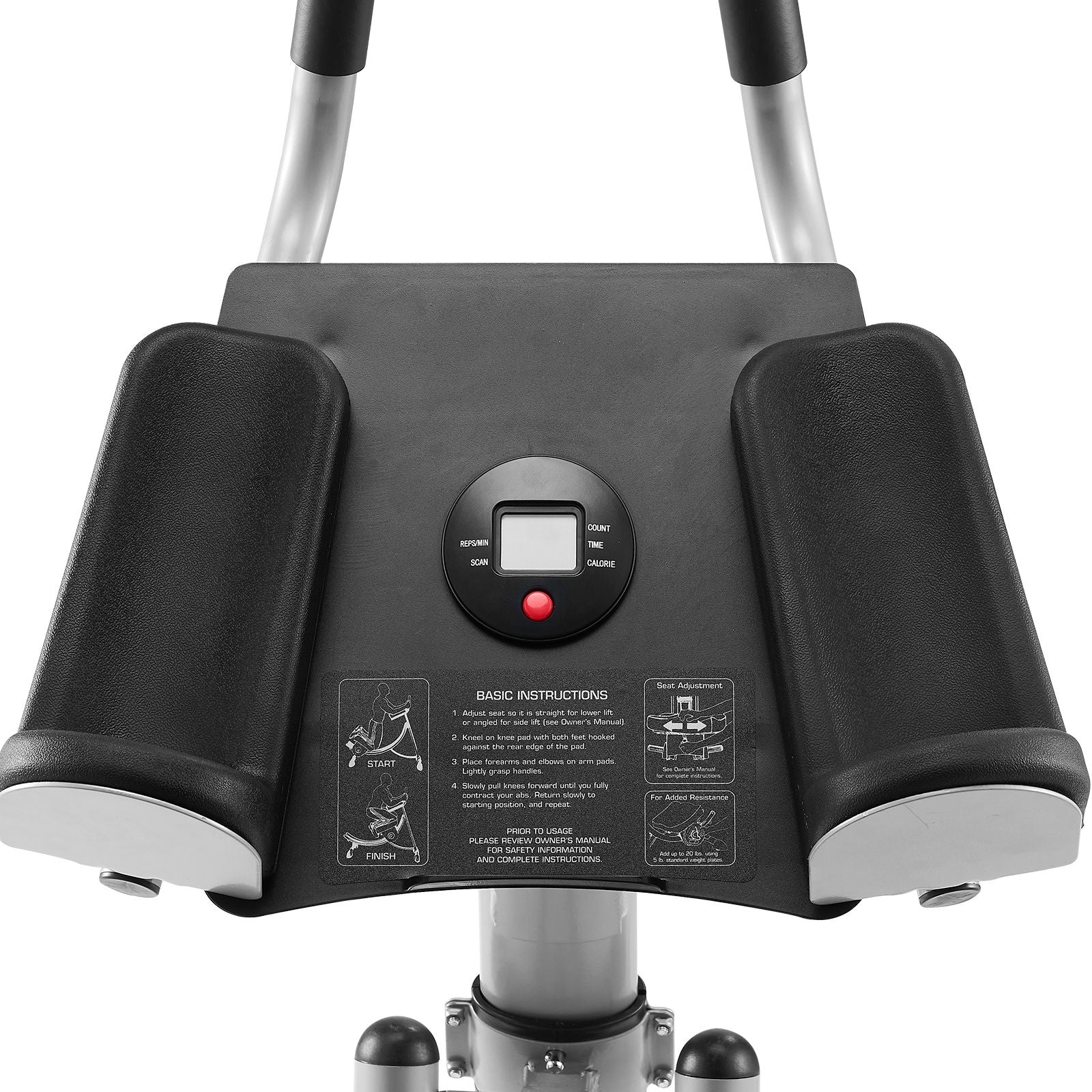 AB Workout Machine, Ab Workout Equipment at Home Gym, Core & Abdominal Trainers for Women, 440 lbs Weight Capacity Strength Training Ab Cruncher, Foldable Adjustable Fitness Exerciser
