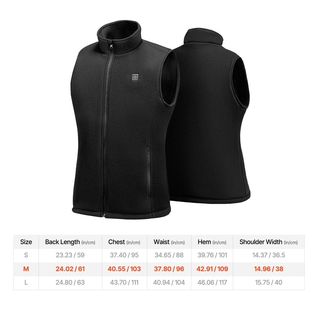 Heated Vest, Women Electric Heating Vest with 16000 mAh Battery Pack, 6 Heating Zones Lightweight Rechargeable Winter-Vest with 3 Levels, for Outdoor Hiking Camping Fishing Skiing, Size M