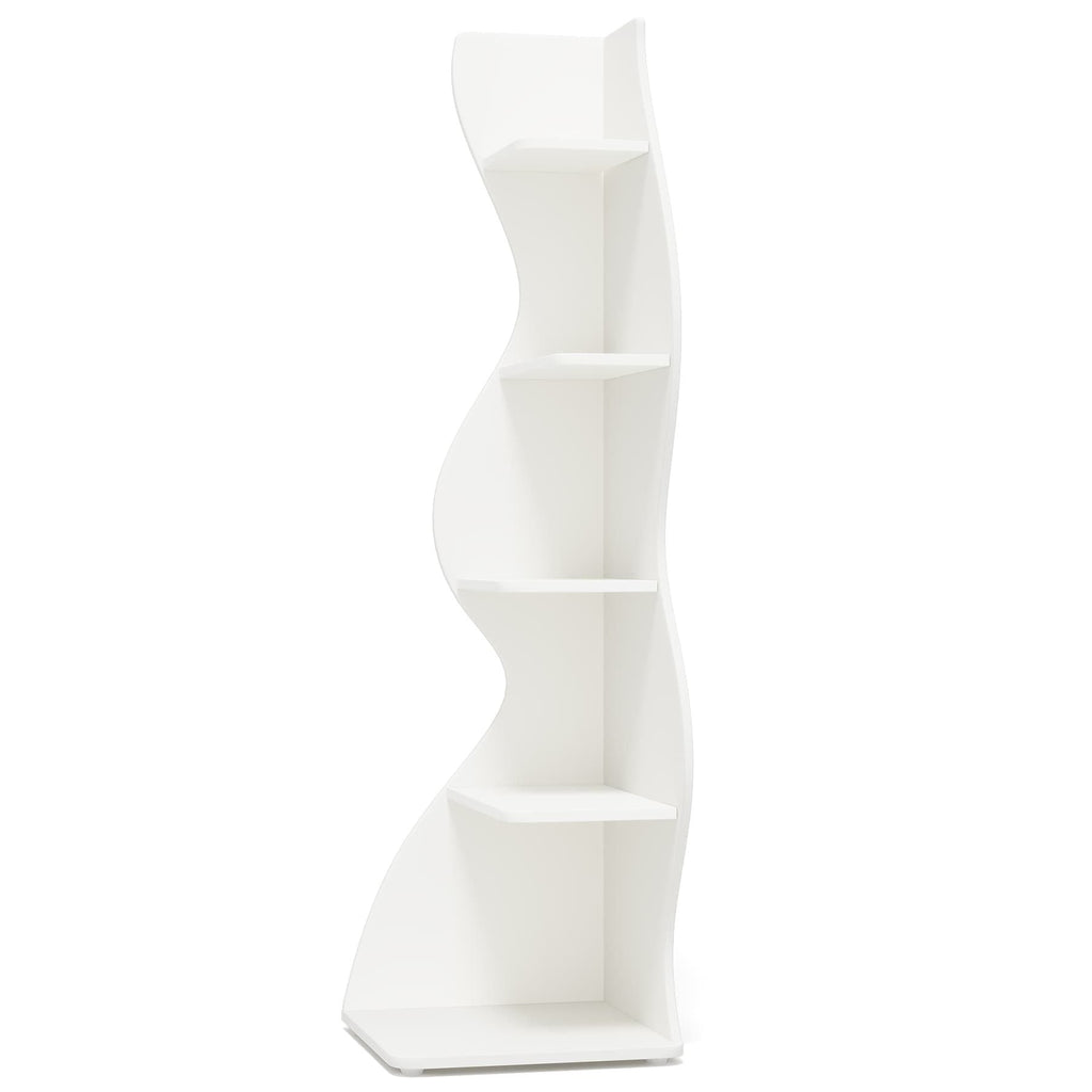 Modern Wall Corner Bookshelf Bookcase