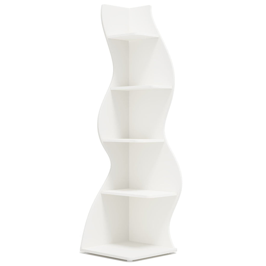 Modern Wall Corner Bookshelf Bookcase