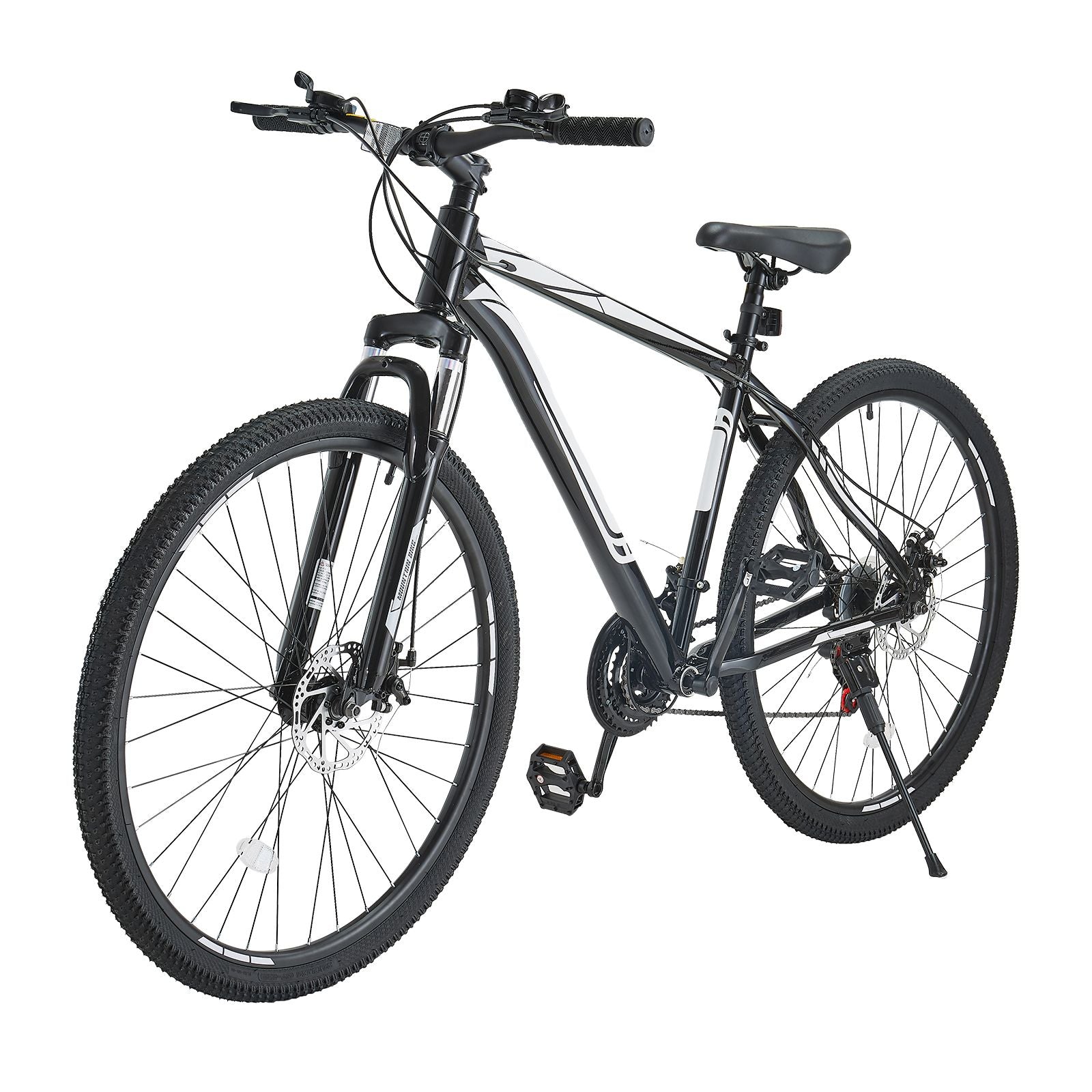 Mountain Bike, 29 inch MTB Bicycle with Front Suspension, 21 Speeds SHIMANO Twist Shifting, Comfort Saddle, Dual Disc Brakes, Aluminum Alloy Frame, Adult Sport Cycling Bicycle Trail Snow