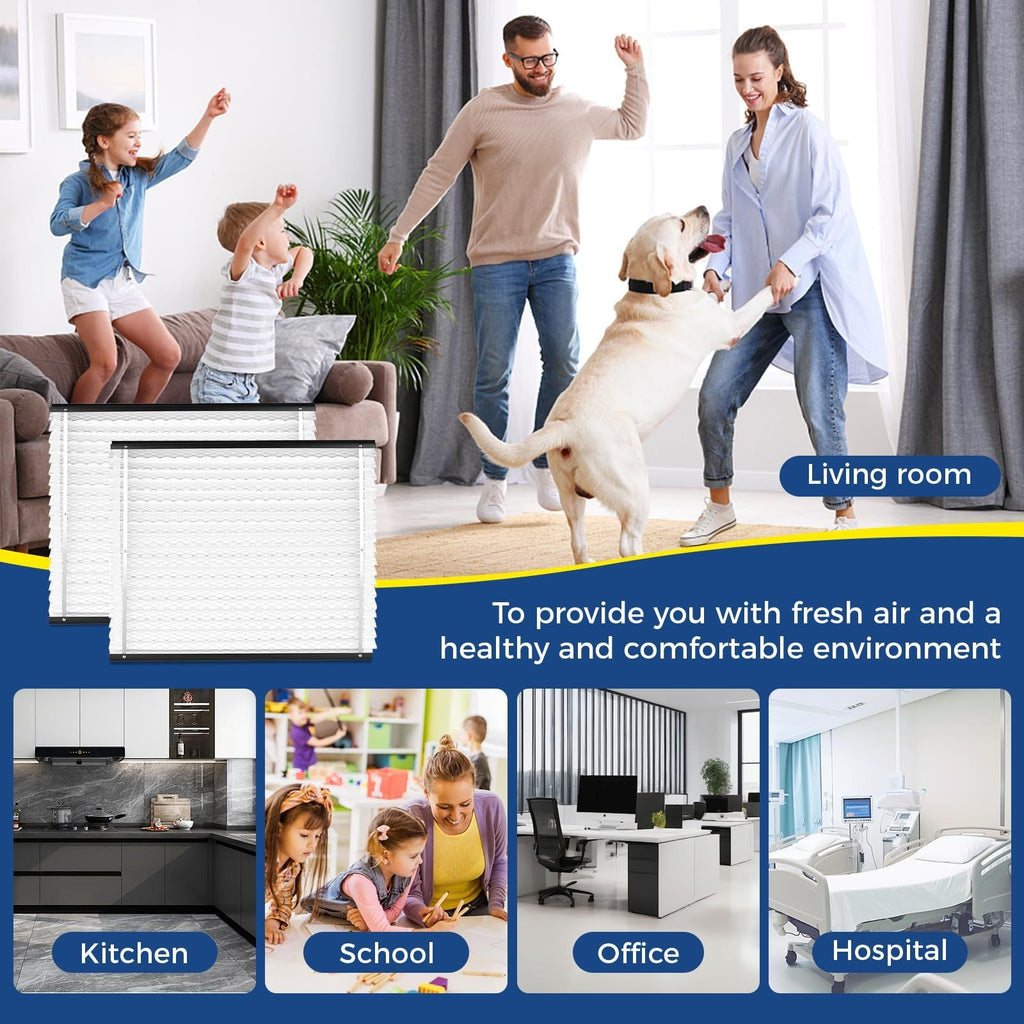 2Pack 413/410/210/213 Replacement Filter Compatible with AprilAire Size:16x25x4 Whole House Air Purifiers