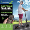 WHOSU J03 PRO Electric Scooter 8.5Tires Up to 17/22 Miles Range 350W Motor  19 MPH Portable Folding Commuting Electric Scooter Adults with Double Braking System and App