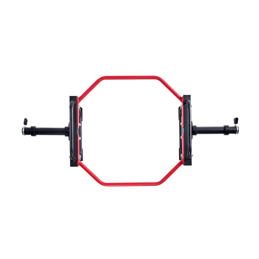 Trap Bar Hex Bar, 2-Inch Hex Barbell, 500 LBS Capacity Shrug Bars, Weightlifting and Strength Training Equipment, Home Gym for Squats, Deadlifts, Shoulder Presses, Red