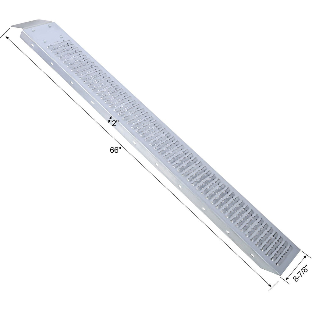 66" L Loading Ramps, 960lbs Capacity Loading Ramps for Pickup Trucks, Steel Motorcycle Ramp, Dirt Bike Ramp for Truck, Lawn Mower, Snowblower, ATV, Quad, Pack of 2 ,with 2pcs tie straps,1pair gloves
