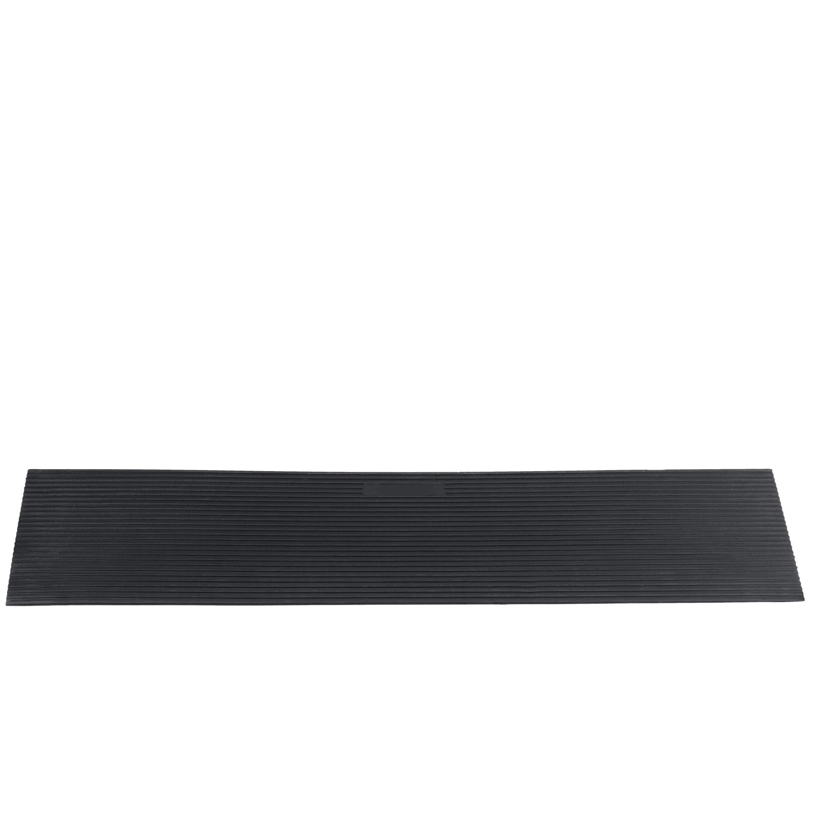 1.2" Rise Cuttable Threshold Ramp for Sweeping Robot, 35.4" Wide Natural Rubber Wheelchair Ramp, Non-Slip Solid Rubber Ramp with Double-Sided Tape for Doorways, Driveways, Bathroom, Smooth Tile
