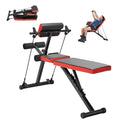 Multi-Functional Weight Bench for Full Body Workout, Roman Chair Hyperextension Bench, 770 lbs Adjustable & Foldable Equipment for Back Arm Core Ab Workout, Sit Up Exercise Machine for Home Gym