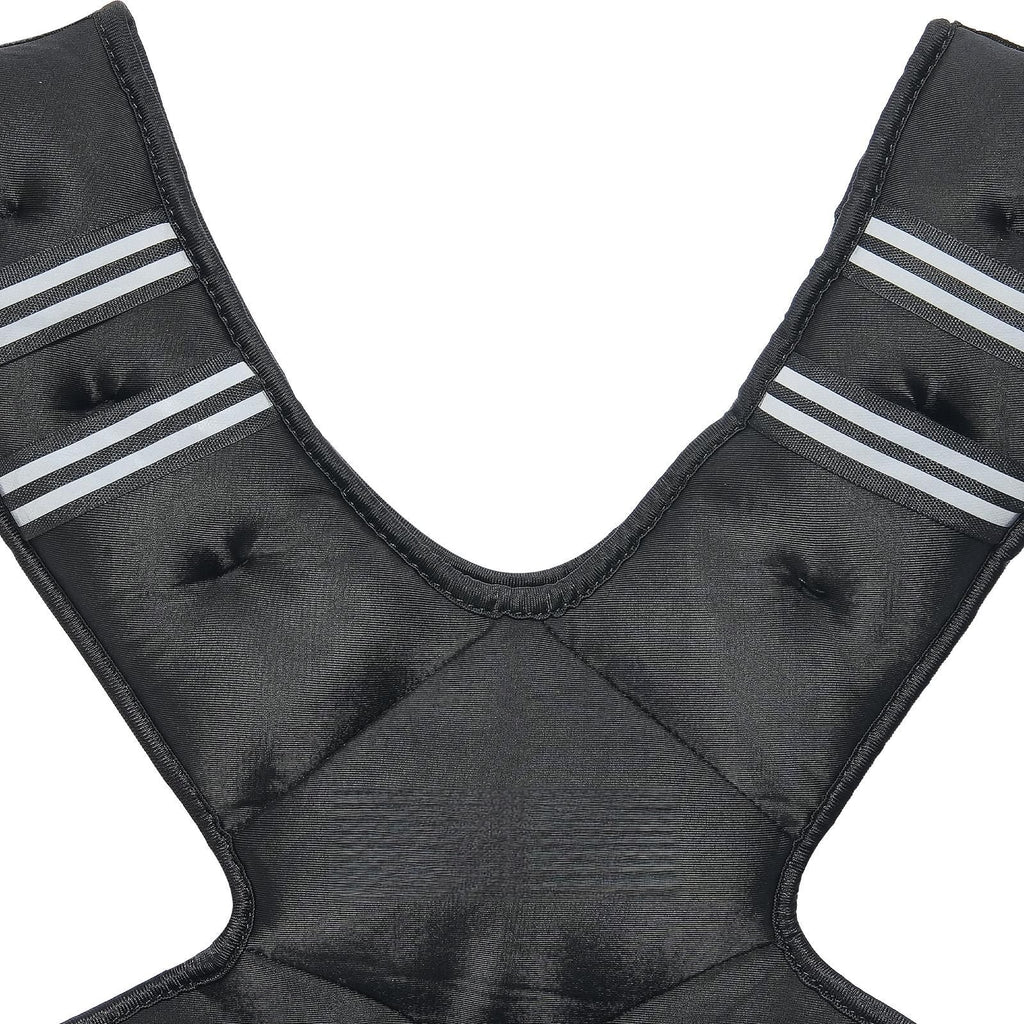 Adjustable Weighted Vest, 20-32lb Weight Vest with 6 Ironsand Weights and Reflective Stripe, Body Weight Vest Exercise Set for Men Women, Workout Equipment for Strength Training Running Jogging
