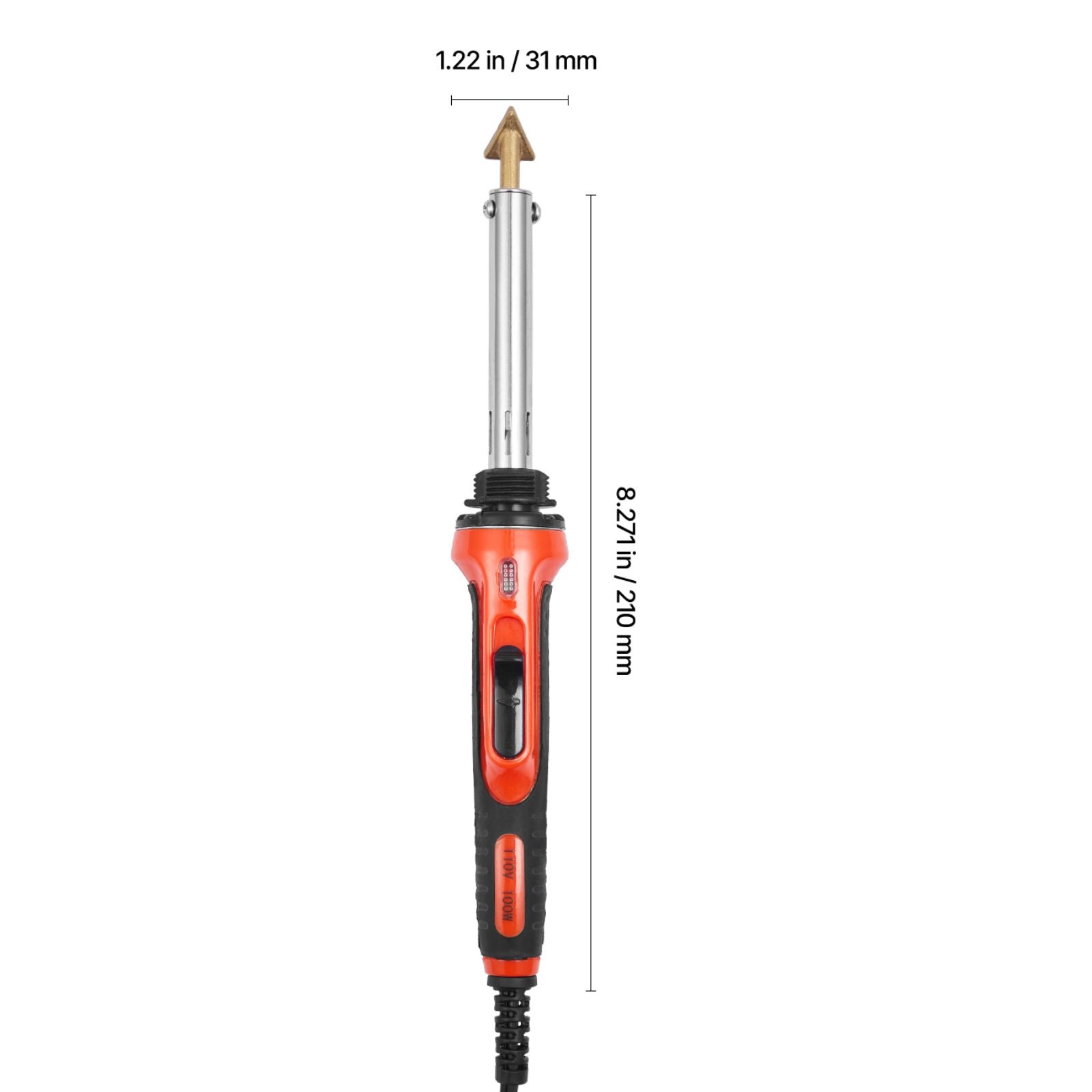 Plastic Welder Kit, 60W/100W Dual-Power Plastic Welding Soldering Iron with 3 Welding Tips and 20 Welding Rods, Professional Plastic Repair Welding Tool for Car Bumper, Kayaks, Toys, Electronics