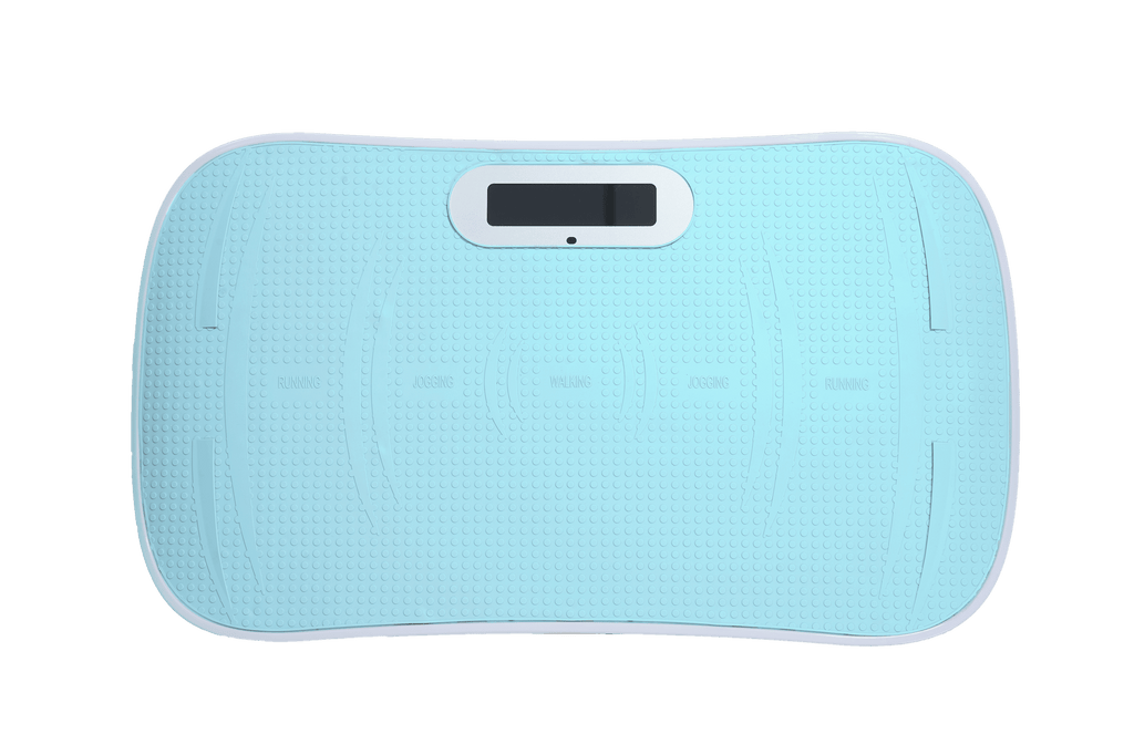 Full Body Vibration Platform Crazy Fitness Massage 10-Frequency Weight Loss & Fat Burner Shaking Machine For Unisex Blue