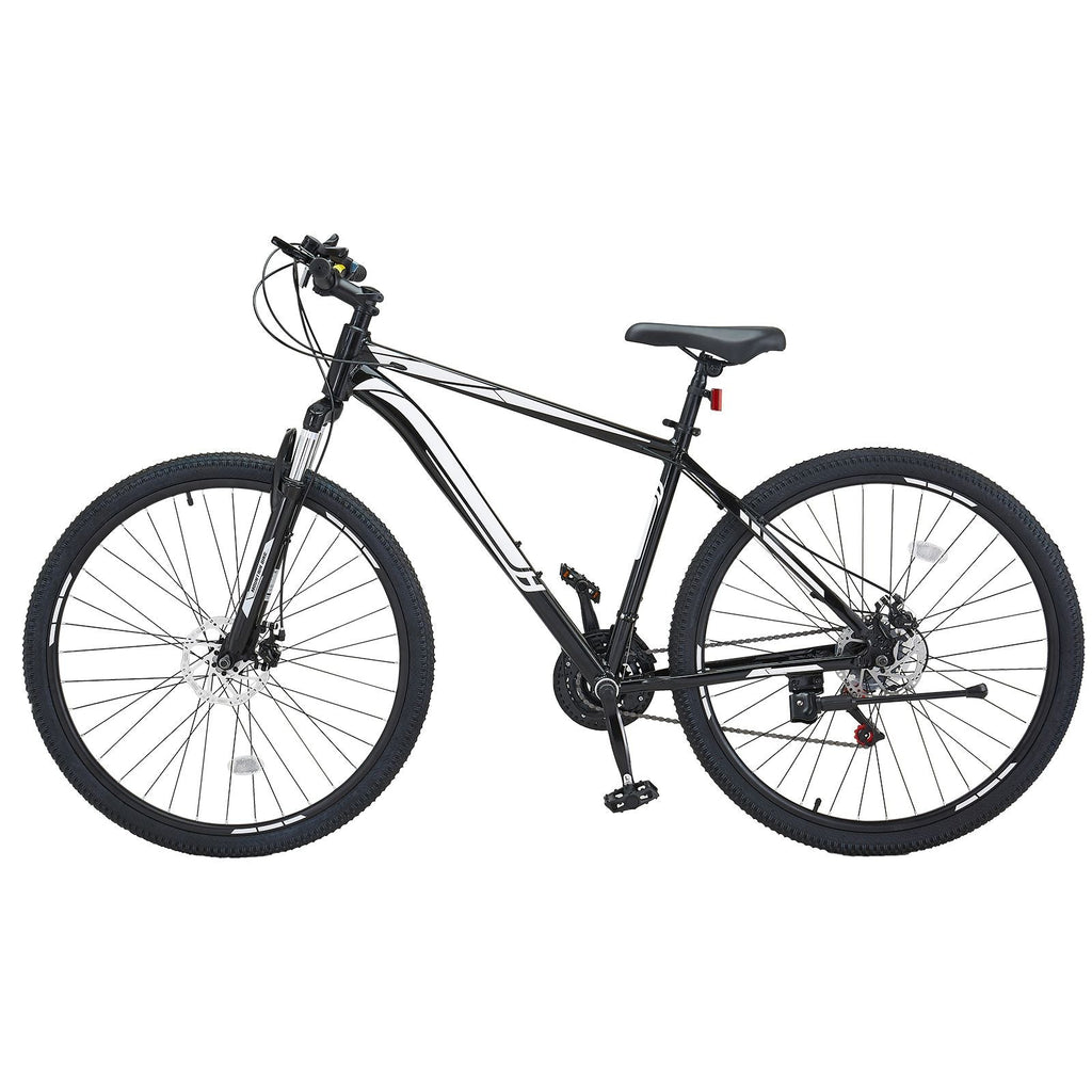 Mountain Bike, 29 inch MTB Bicycle with Front Suspension, 21 Speeds SHIMANO Twist Shifting, Comfort Saddle, Dual Disc Brakes, Aluminum Alloy Frame, Adult Sport Cycling Bicycle Trail Snow