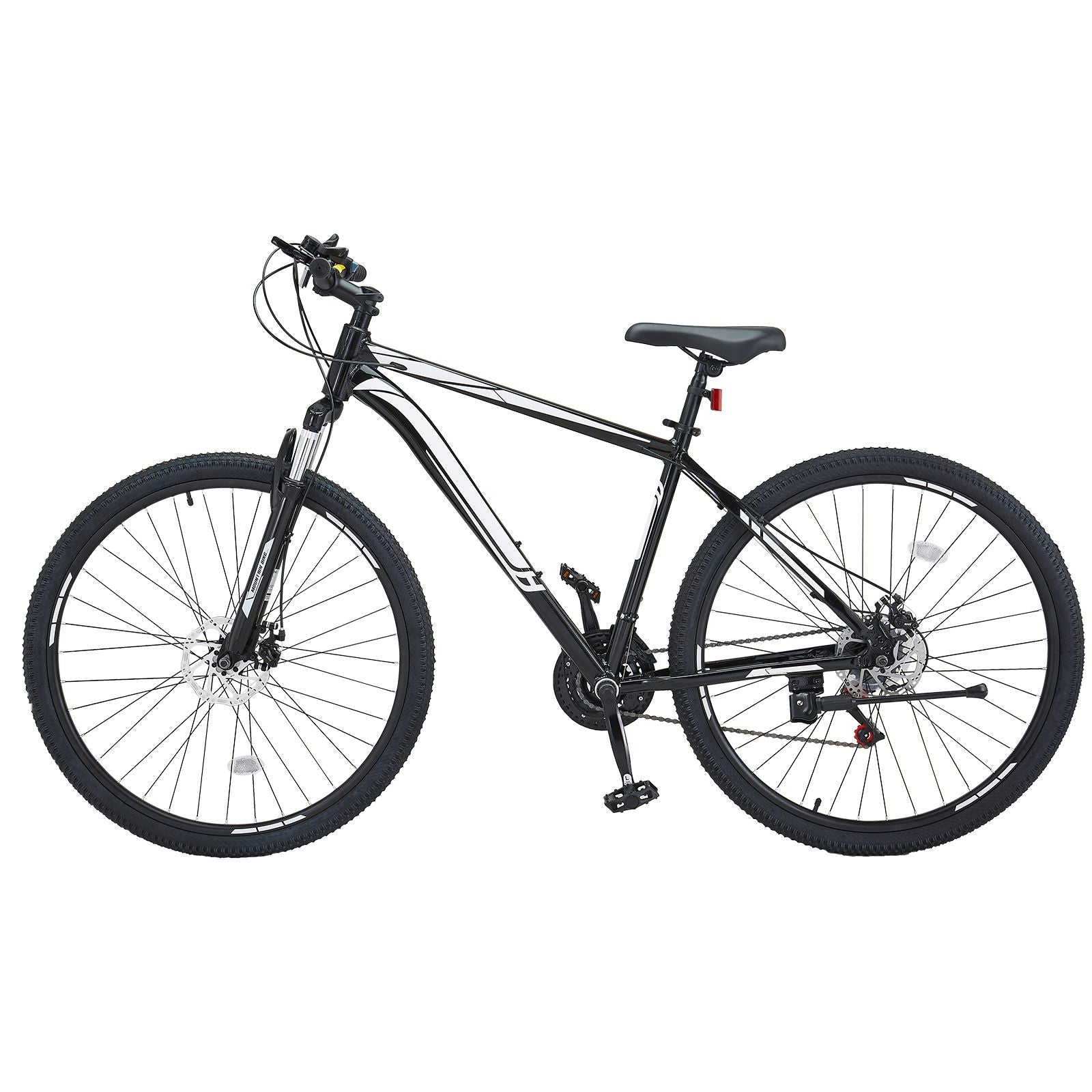 Mountain Bike, 29 inch MTB Bicycle with Front Suspension, 21 Speeds SHIMANO Twist Shifting, Comfort Saddle, Dual Disc Brakes, Aluminum Alloy Frame, Adult Sport Cycling Bicycle Trail Snow