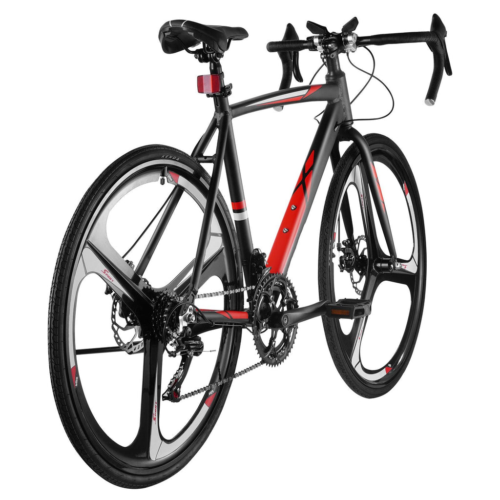 Road Bike, 700C Wheels Racing Bike, SHIMANO 14 Speeds Drivetrain City Commuter Road Bicycle, Urban Adult Sport Bike with Lightweight Aluminum Alloy Frame, Drop Bar, Disc Brake, for Men Women