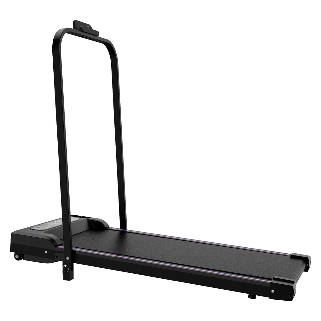 Under Desk Treadmill, Walking Pad, 2 in 1 Portable Treadmill with Handle Remote Control LED Display, Walking Jogging Machine for Home Office Use Black