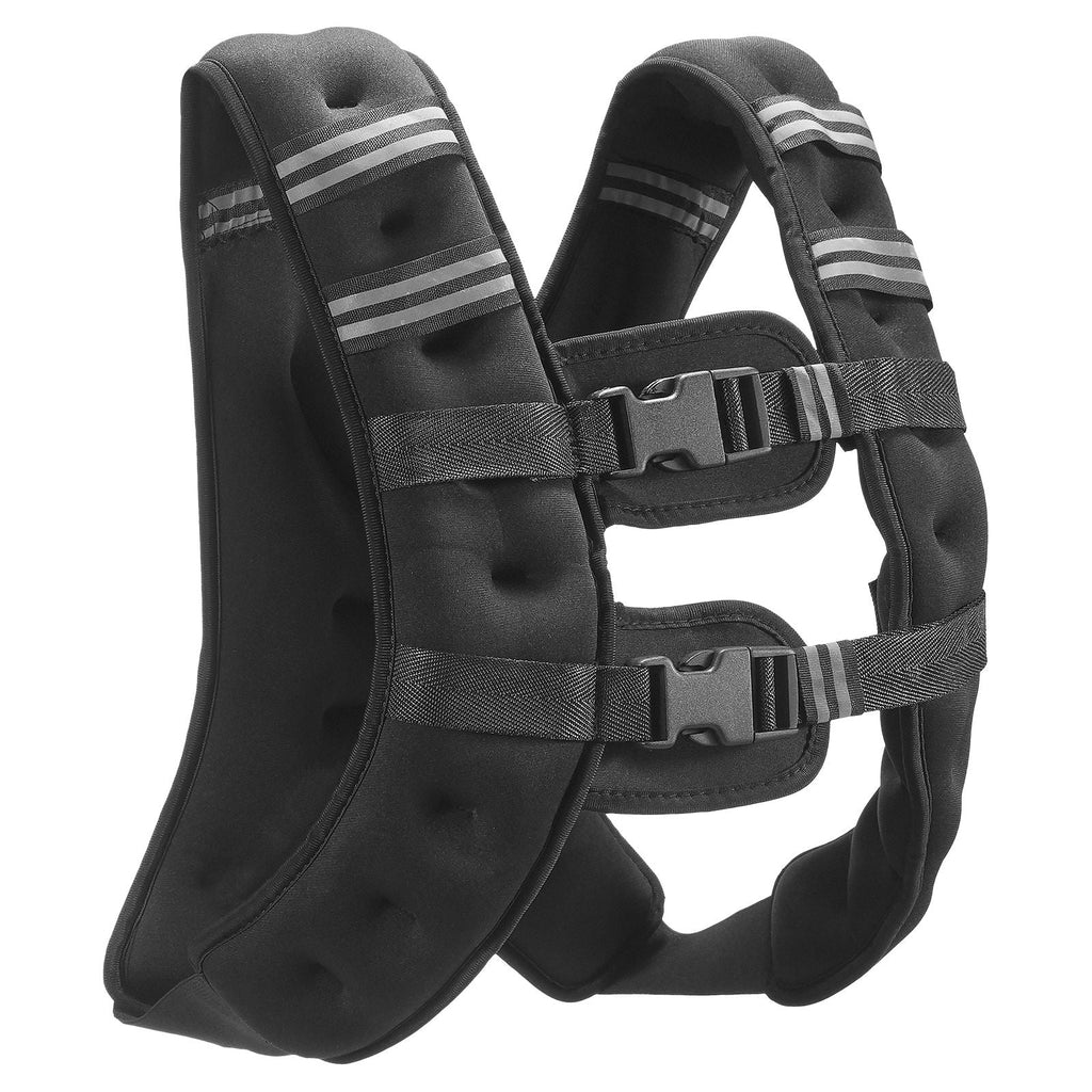 Weighted Vest, 16 lbs Weight Vest with Reflective Stripe, Adjustable Buckle Body Weight Vest for Men Women, Workout Equipment for Strength Training, Running, Jogging, Fitness, and Weight Loss
