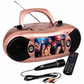 Naxa 7” Bluetooth TV DVD Boombox with Mic Rose Gold - Refurbished