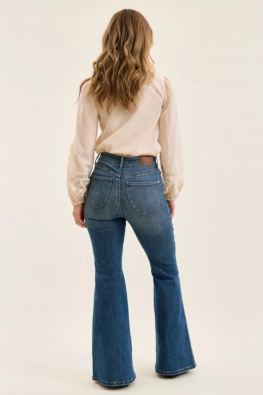 Judy Blue High Waist Double Button Tummy Control Flare Jeans
