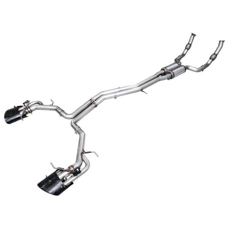 AWE Tuning 2021-2025 Audi C8 RS6/RS7 SwitchPath Cat-back Exhaust - Diamond Black Tips