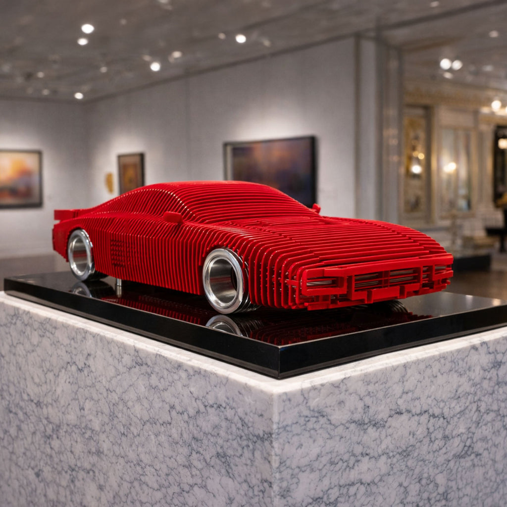 Terra Rossa Metal Car Sculpture - MT1495