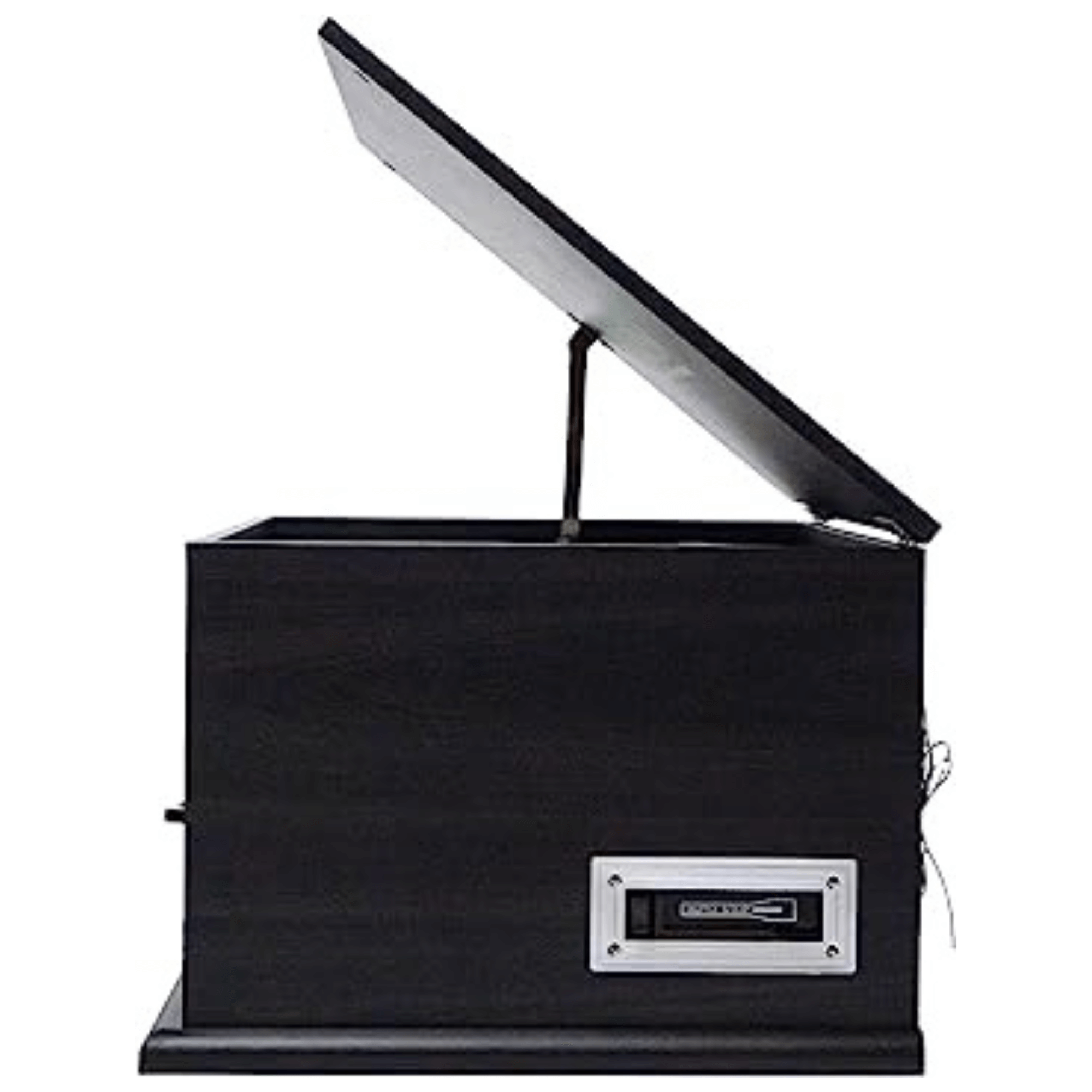 Victor State 7-in-1 Wood Music Center Graphite - Refurbished