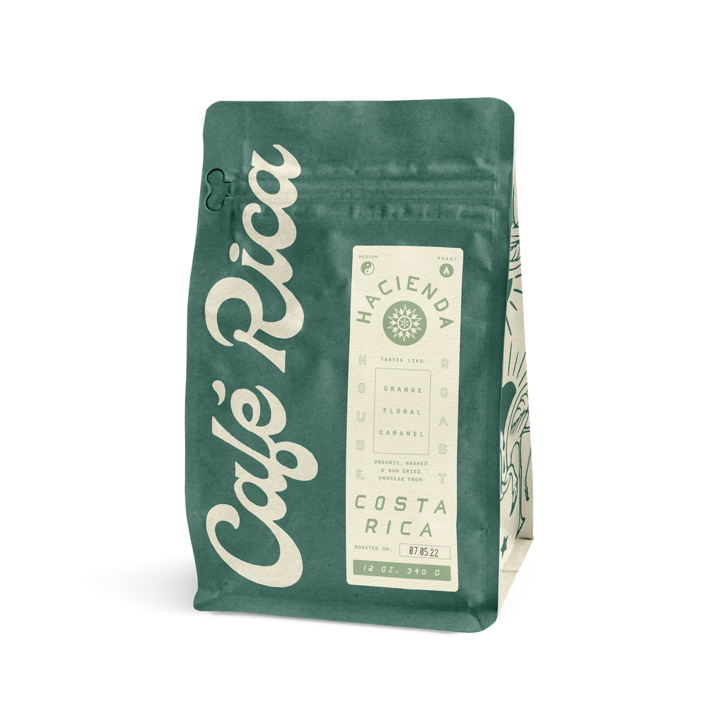 Cafe Rica's Hacienda - House Roast - Single Origin and Certified Organic Washed Costa Rica