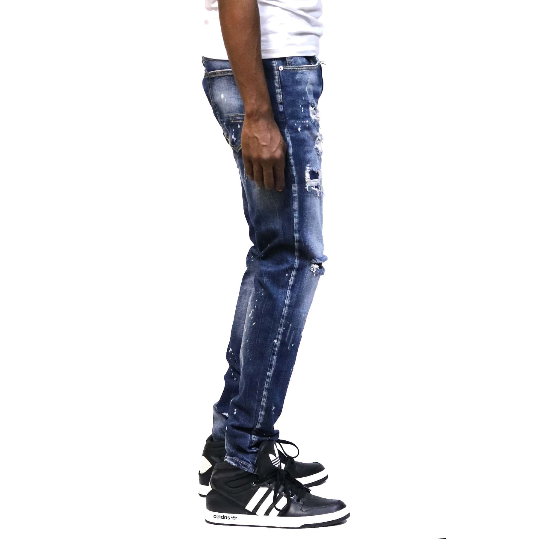 GEROME New Washed Skinny Denim Pants