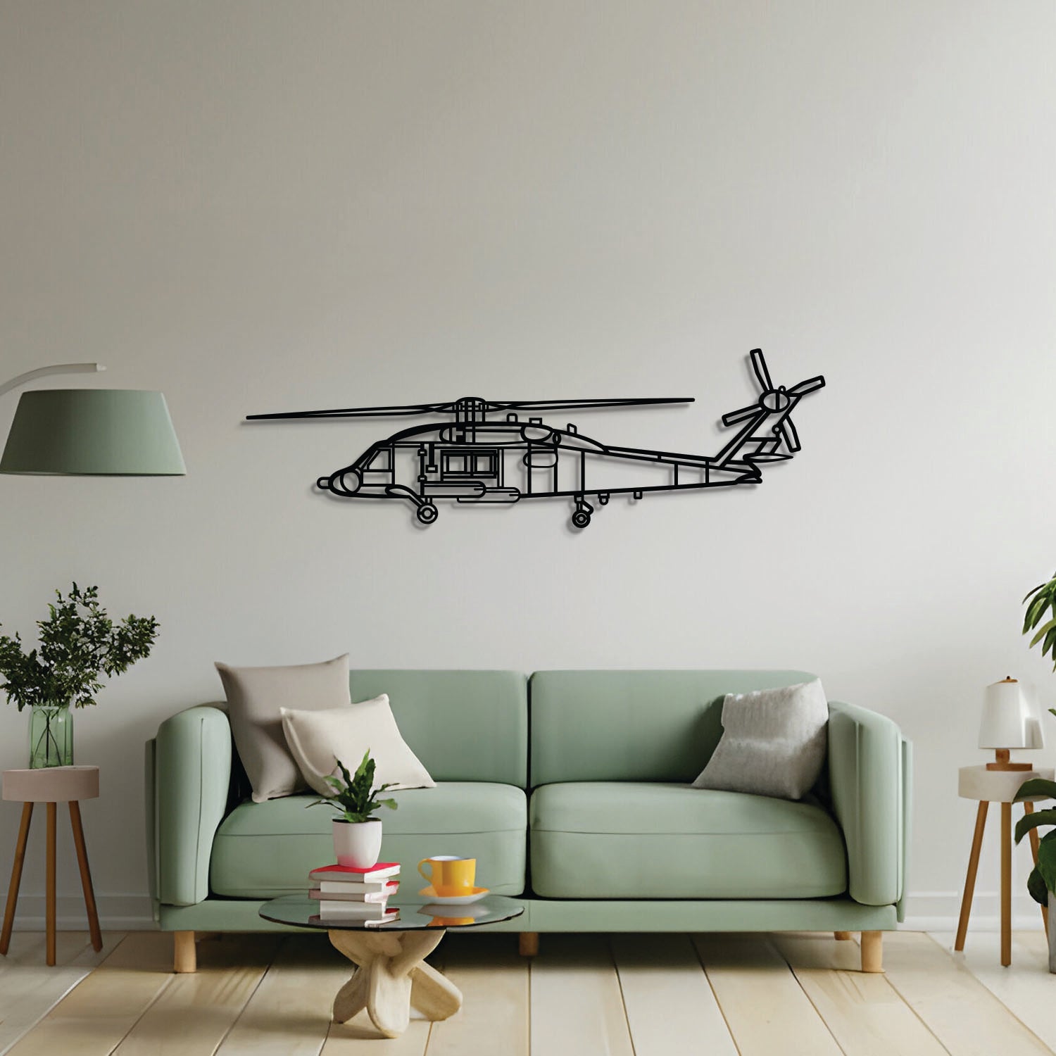 MH-60 Seahawk Metal Aircraft Wall Art - NCP0583