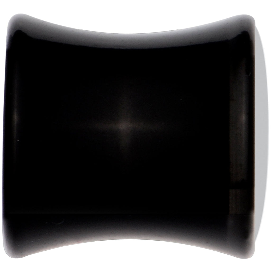 Black Acrylic Pink Grenade Saddle Plug Set 0G