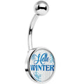 Hello Winter Snowflake Belly Ring