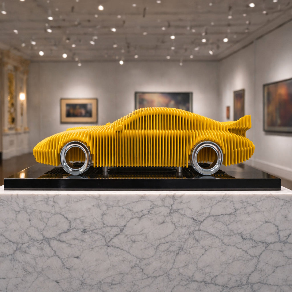 911 Metal Car Sculpture - MT1496