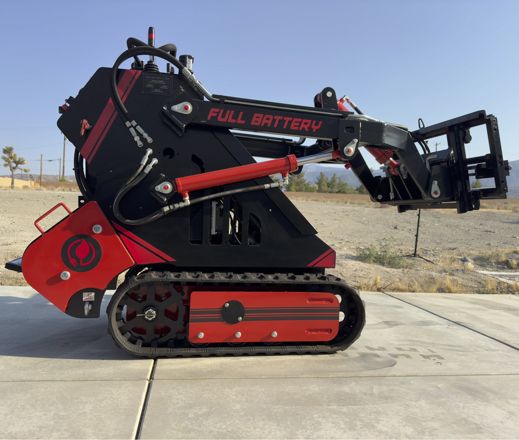 72V 16.4kWh Lithium Electric Mini Track Loader Skid Steer