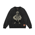 We Are Not Your Terrorists Faded Oversized Sweatshirt