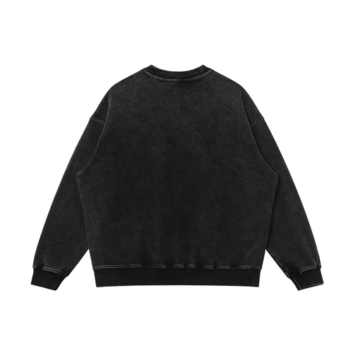 "ICE OUT" Oversized Washed Sweatshirt